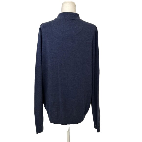Nordstrom Man Bundle (2) Size XL Tall Extra Fine Merino Wool Collared Sweater - Picture 4 of 13